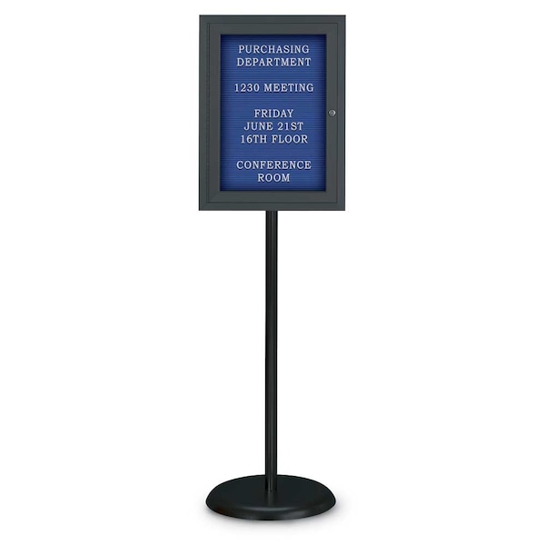 Corkboard, Triple Door, Radius Frame, 72x48", Satin/Black